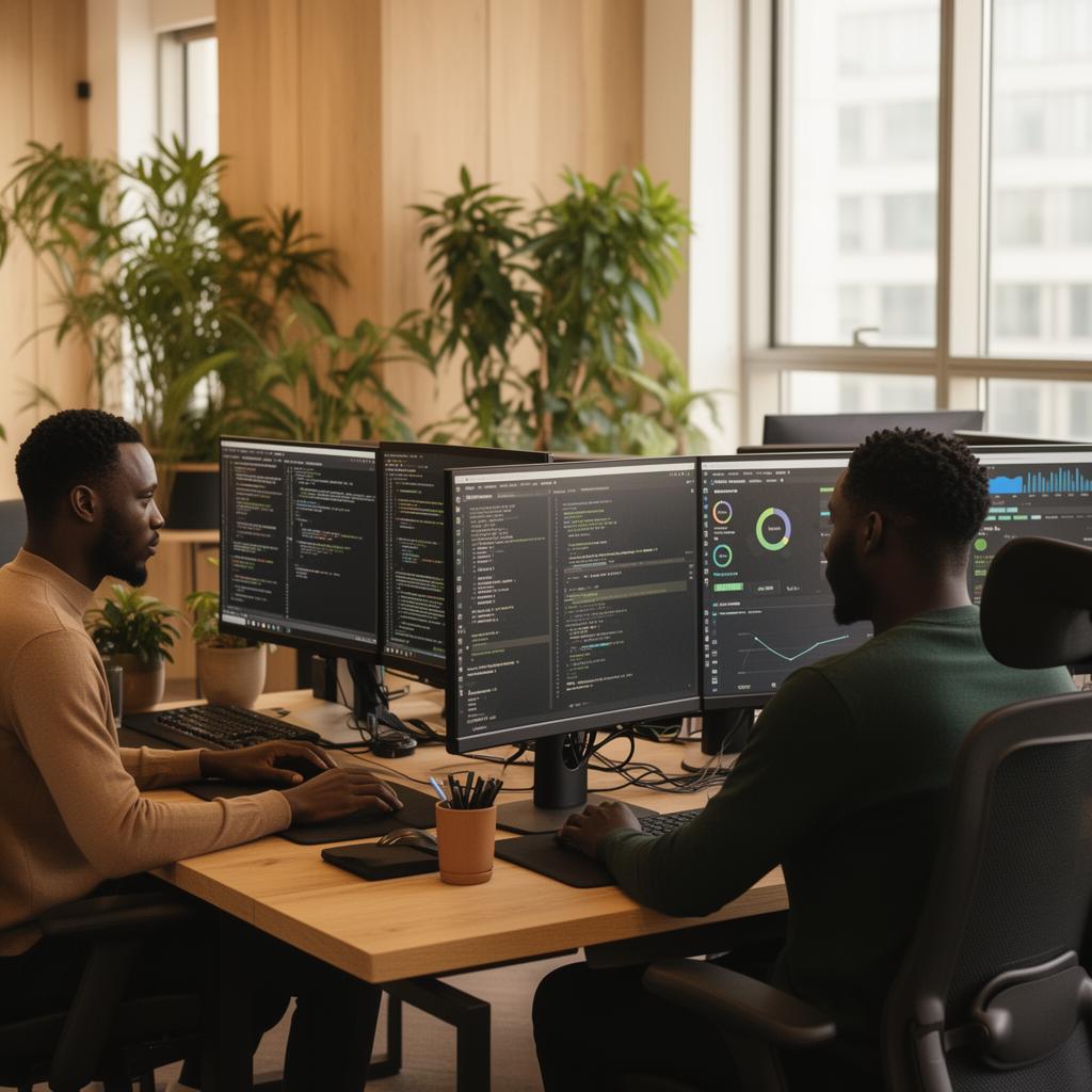 Dalafus Enterprise team working in modern IT office