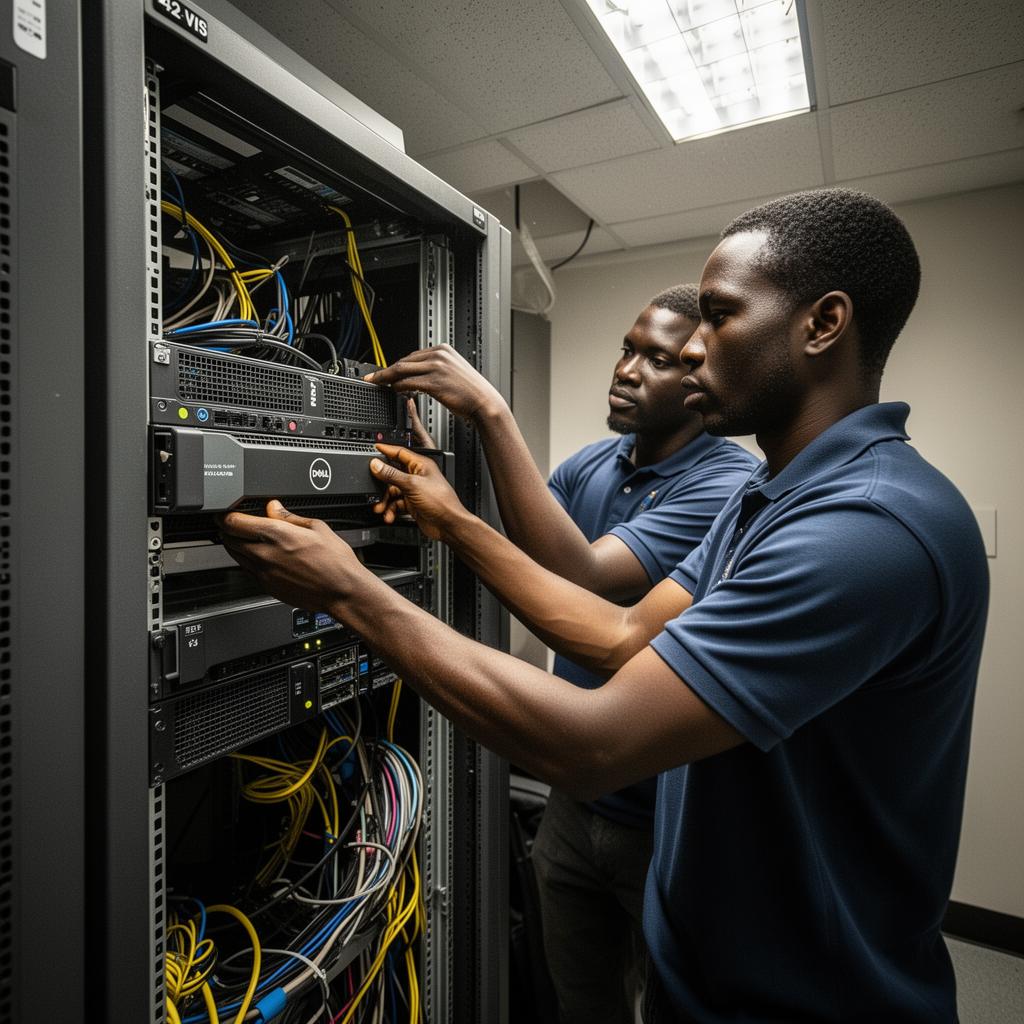 Technical deployment of servers and systems